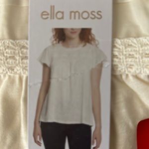 Ella Moss Ladies' Lace Trim Knit Top